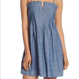 Madewell Pintuck Chambray Dress
